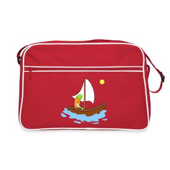 Mignonne navigation de carottes - Sac Retro - rouge/blanc - Devant