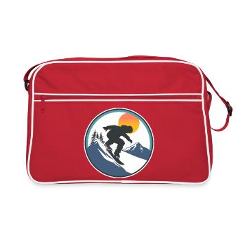 Snowboarding Graphics - Retro Bag - red/white - Front