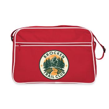 Club de Sentier Brocken | Insigne Vintage en résine - Sac Retro - rouge/blanc - Devant