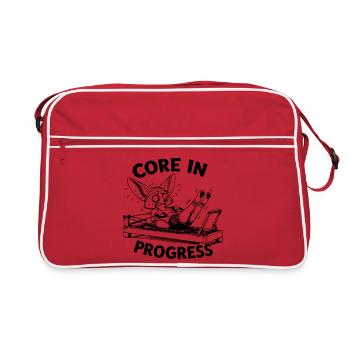 Drôle de dicto Pilates | Cadeau pour fan de Pilates - Sac Retro - rouge/blanc - Devant