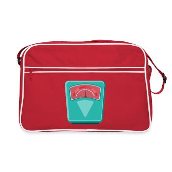Balance de salle de bain - Sac Retro - rouge/blanc - Devant