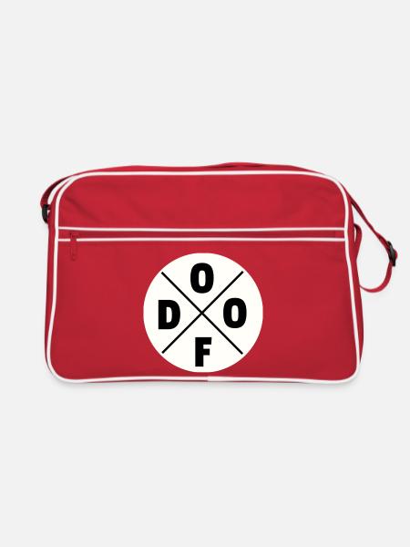 DOOF - Retro Tasche - Rot/Weiß - Vorne