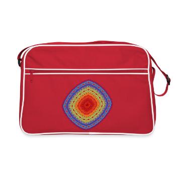 Orb of Chaos – Strange Attractor - Retro Bag - red/white - Front