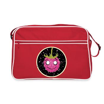 Framboise câline dans le cosmos - Sac Retro - rouge/blanc - Devant