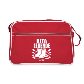 Kita Legend since 2023 – Gummistiefel Comic - Retro Bag - red/white - Front