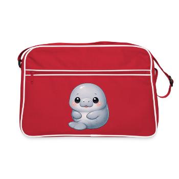 Lamantin - Sac Retro - rouge/blanc - Devant