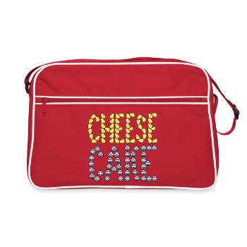 Typographie du cheesecake - Sac Retro - rouge/blanc - Devant