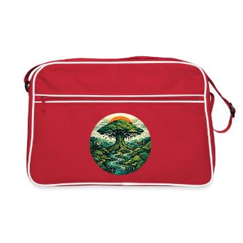 Rêve d’Amazonie - Sac Retro - rouge/blanc - Devant