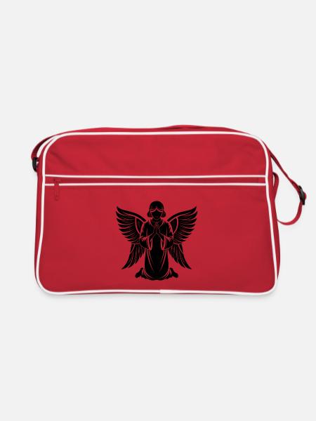 Engel - Retro Tasche - Rot/Weiß - Vorne