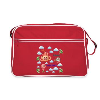 My ideas matter - Retro Bag - red/white - Front