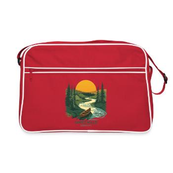 Allemagne de Spreewald | Affiche vintage de la nature - Sac Retro - rouge/blanc - Devant