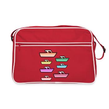 Motor boats - Retro Bag - red/white - Front