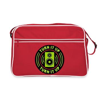 Insigne de musique de l’orateur - Sac Retro - rouge/blanc - Devant