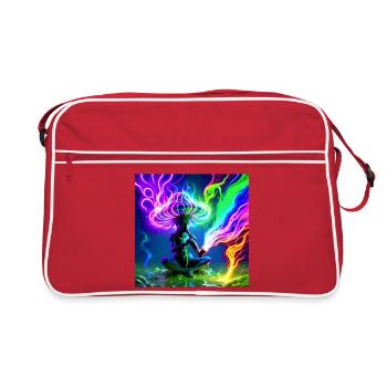 Idegen_Saman - Sac Retro - rouge/blanc - Devant