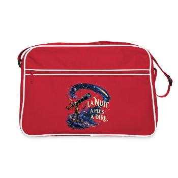 Nuit Cosmique et Télescope - Sac Retro - rouge/blanc - Devant
