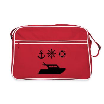 Canot automobile - Sac Retro - rouge/blanc - Devant