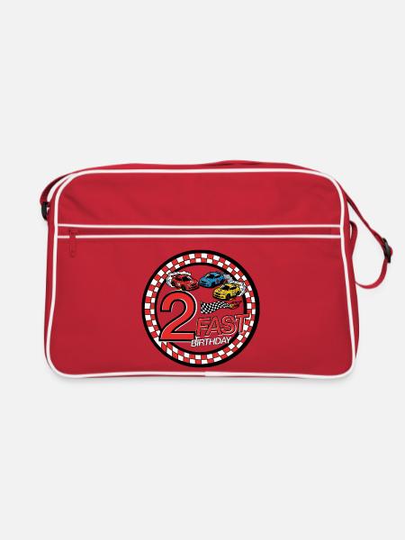 2 Almost Birthday Race Car - Retro Bag - red/white - Front