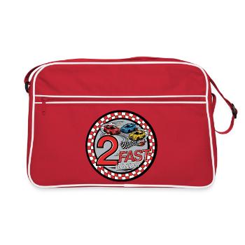 2 Almost Birthday Racing Fun - Retro Bag - red/white - Front