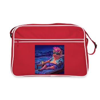 Cyberpig - Sac Retro - rouge/blanc - Devant