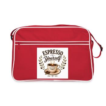 Espresso Vous-même Café nil café Vintage - Sac Retro - rouge/blanc - Devant