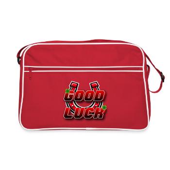 Good Luck 3D Red with Iron - Retro Bag - red/white - Front