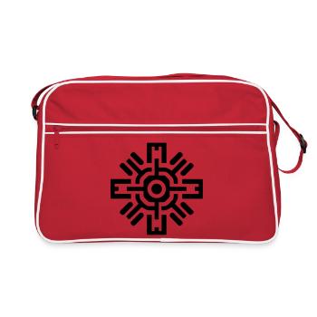 Aztec sun - Retro Bag - red/white - Front