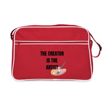 The Creator Is The Artist Graphic - Retro Bag - red/white - Front