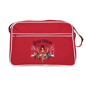 Expert en thérapie par le magasinage - Sac Retro - rouge/blanc - Devant