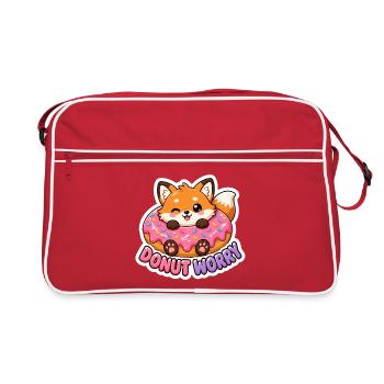 Mignon T-shirt Wigaii Fox Donut Worry - Sac Retro - rouge/blanc - Devant