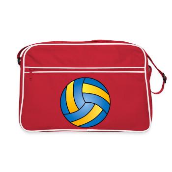 Handball Ball Sports Handball Fan Ball - Sac Retro - rouge/blanc - Devant