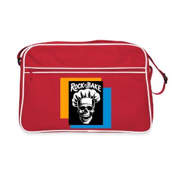 Rock and Bake Skull Cook - Retro Bag - red/white - Front