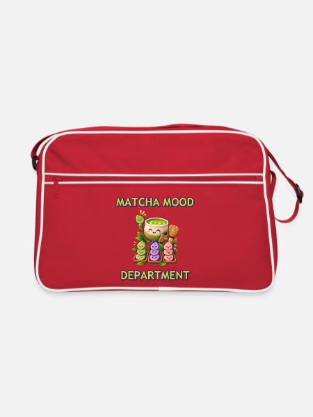 Matcha Stimmungsabteilung - Retro Tasche - Rot/Weiß