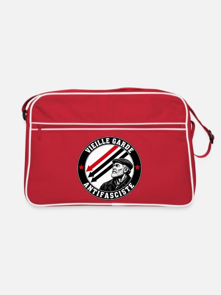 Antifaschistische Alte Garde - Retro Tasche - Rot/Weiß