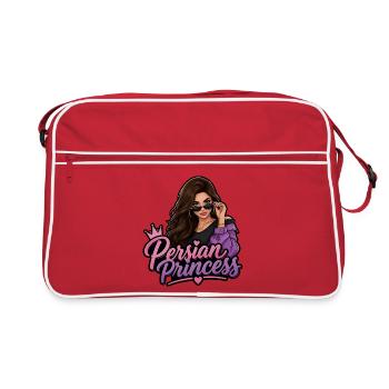 Persian princess Glamour - Retro Tasche - Rot/Weiß - Vorne