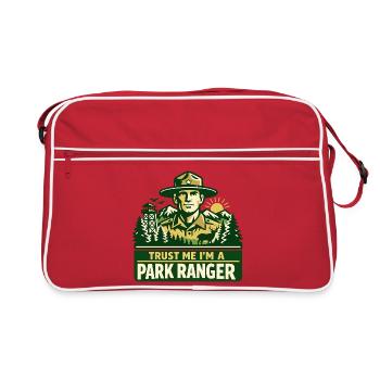 Vertrau Mir Ich Bin Ranger Spruch - Retro Tasche - Rot/Weiß - Vorne