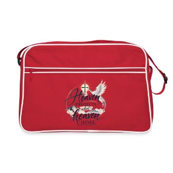 Der Himmel schützt, was der Himmel wählt - Retro Tasche - Rot/Weiß - Vorne