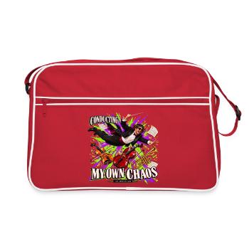 Lustiges Dirigentengeschenk – Mein eigenes Chaos dirigieren - Retro Tasche - Rot/Weiß - Vorne