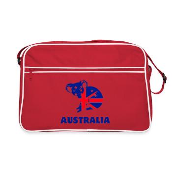 Australien-Koala - Retro Tasche - Rot/Weiß - Vorne