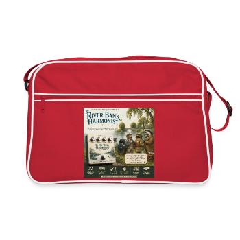 The River Bank Harmonist – ein literarisches Gitarrenpedal - Retro Tasche - Rot/Weiß - Vorne