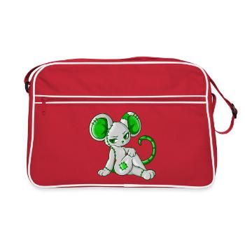 Lyra (Bella Donna‘s wicked world) - Retro Tasche - Rot/Weiß - Vorne