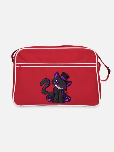 Nikka mit Top-Hut (Bella Donna‘s wicked world) - Retro Tasche - Rot/Weiß