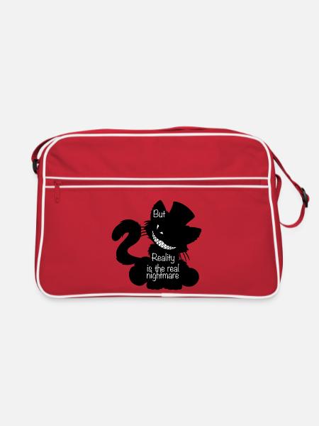 But Reality is… (Bella Donna‘s wicked world) - Retro Tasche - Rot/Weiß
