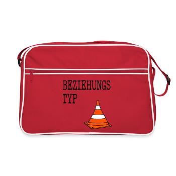 Beziehungstyp Pylone - Retro Tasche - Rot/Weiß - Vorne