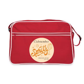 Spritz Clubmitglied Vintage - Retro Tasche - Rot/Weiß - Vorne