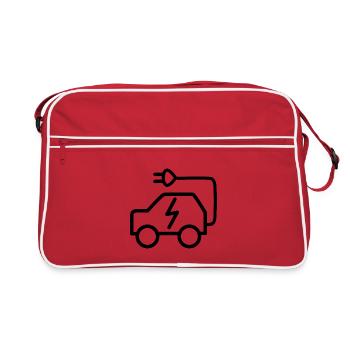 Elektrische Fahrzeuge - Retro Tasche - Rot/Weiß - Vorne
