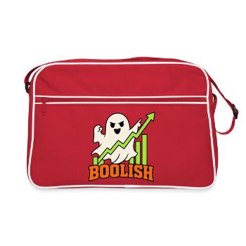 BooLish Wachstumsgeist - Retro Tasche - Rot/Weiß - Vorne