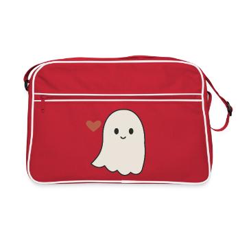 Halloween Geist Damen - Retro Tasche - Rot/Weiß - Vorne