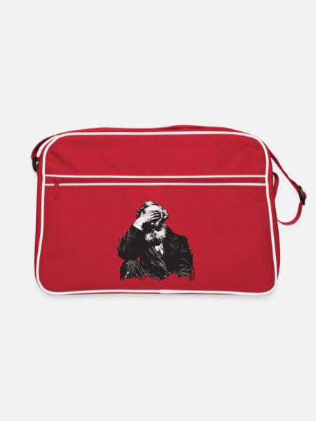 Marx Shocked - Retro Tasche - Rot/Weiß
