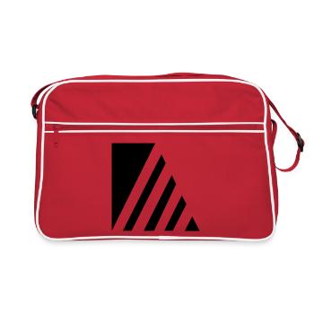 Stylish strokes - Retro Bag - red/white - Front