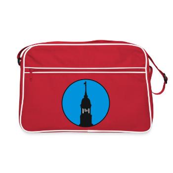Hamburger Michel Hamburg - Retro Tasche - Rot/Weiß - Vorne